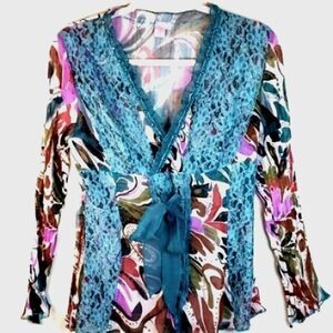 Pretty Angel Silk & Lace Blouse